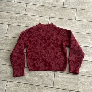 ￼ Burgundy sweater, kids extra large super cute 🥰🥰